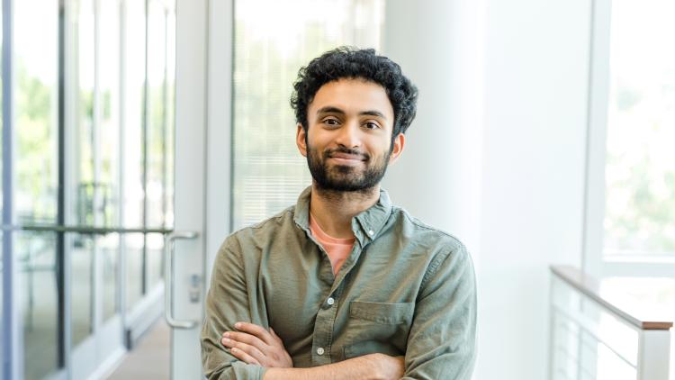 Man looking straight at camera