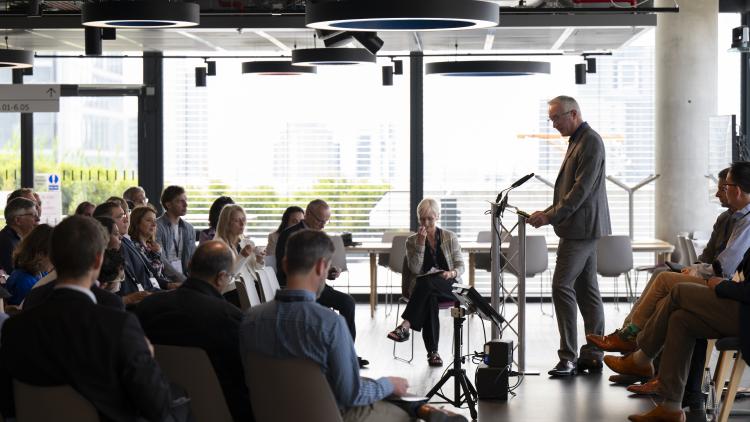 Tony Hickson speaking at the Investor Networking Breakfast in May 2024