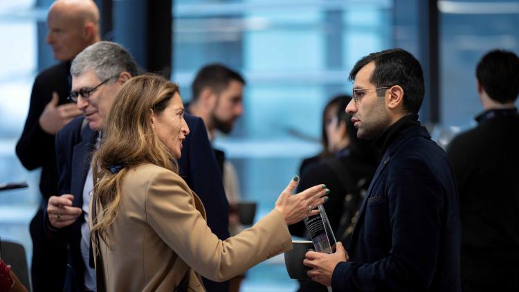 People talking at a meeting