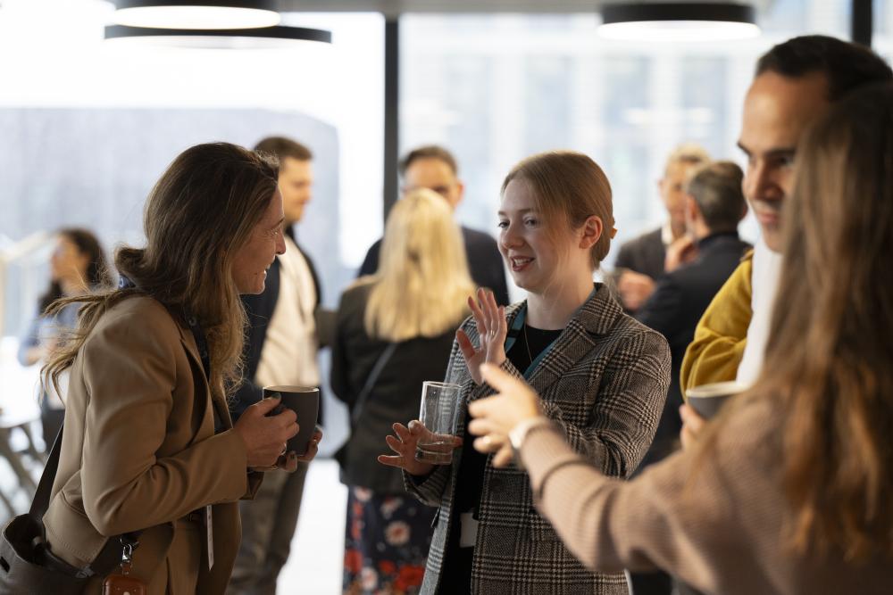 People networking at the Investor Networking Breakfast