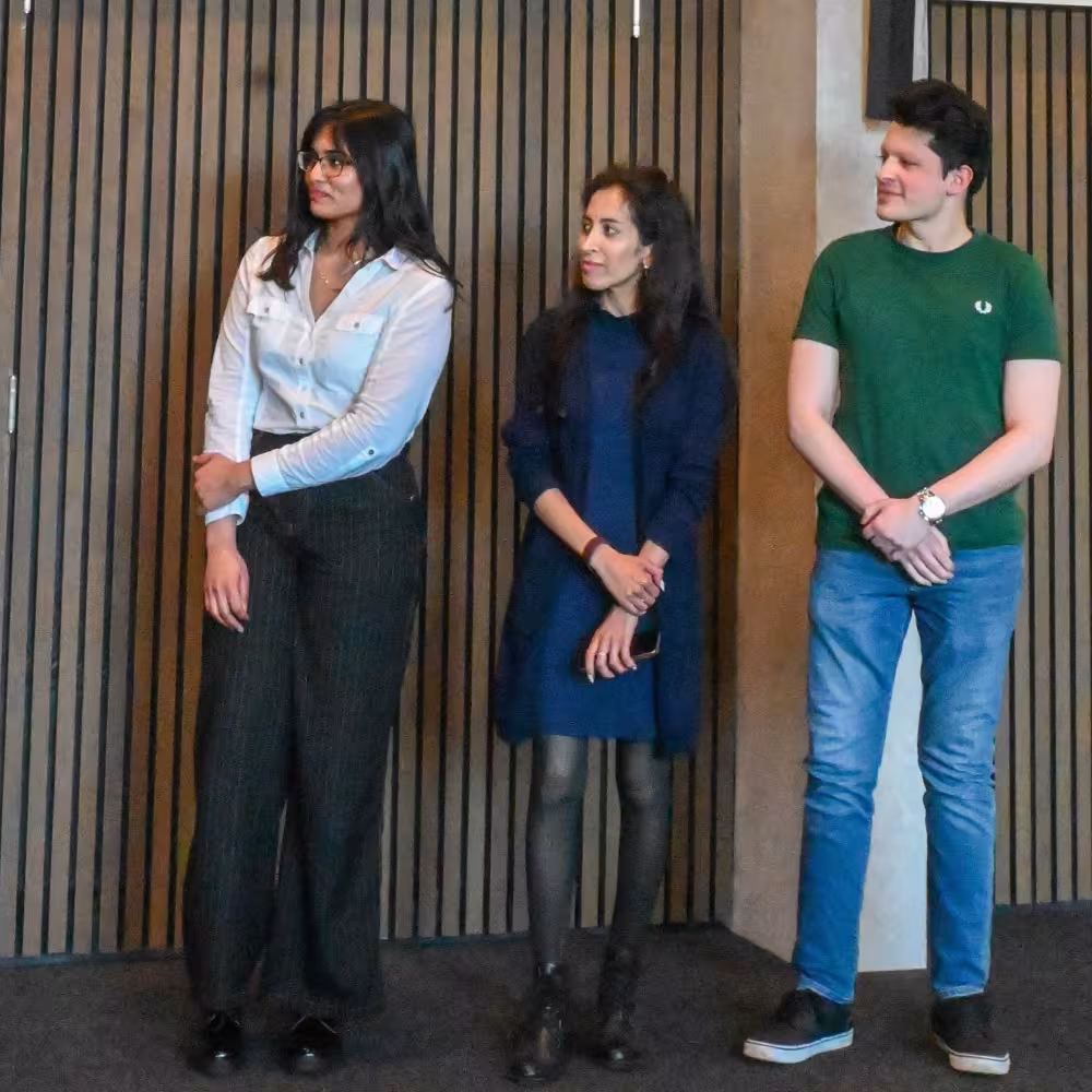 Mia J. Mandava, Parisa Dehghani and Ali T from the LotusDx team