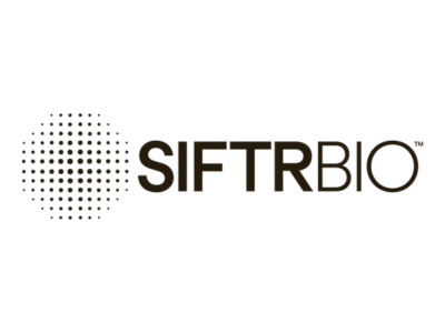 SIFTR BIO logo with a dotted circular design on the left and the words 'SIFTR BIO Precision Therapeutics' in bold, modern font